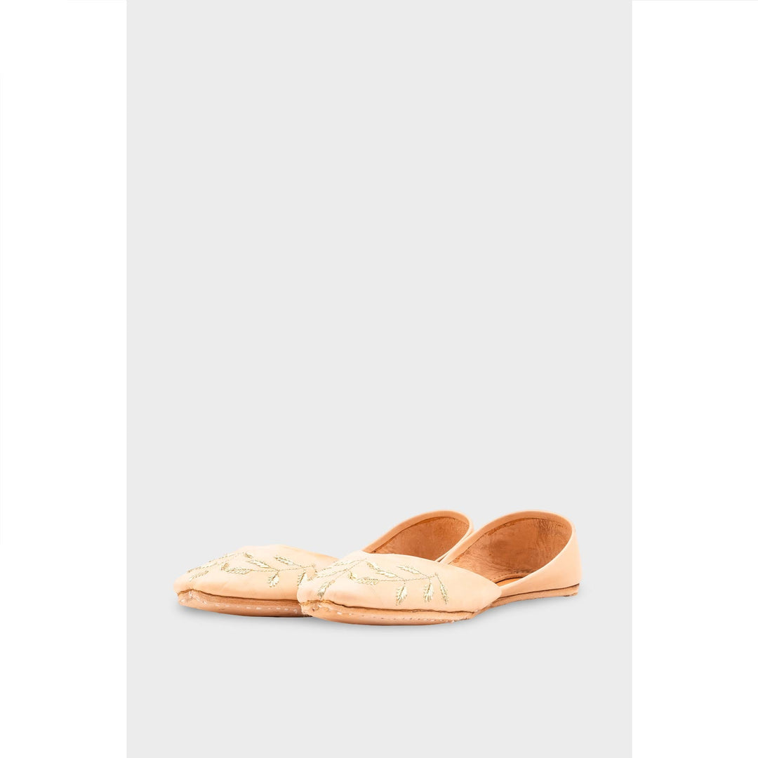 Fawn Leather Khussa EC8659