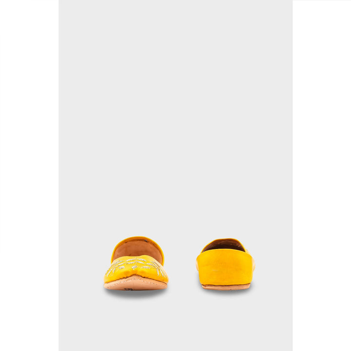 Yellow Leather Khussa EC8659