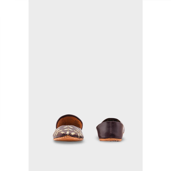 Coffee Leather Khussa EC8659
