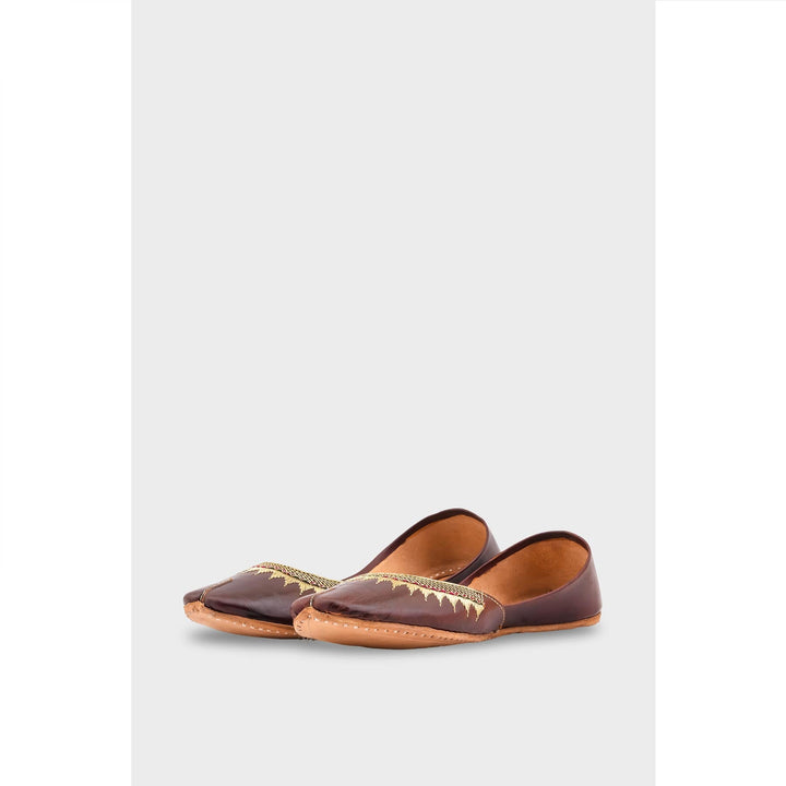 Brown Leather Khussa EC8660