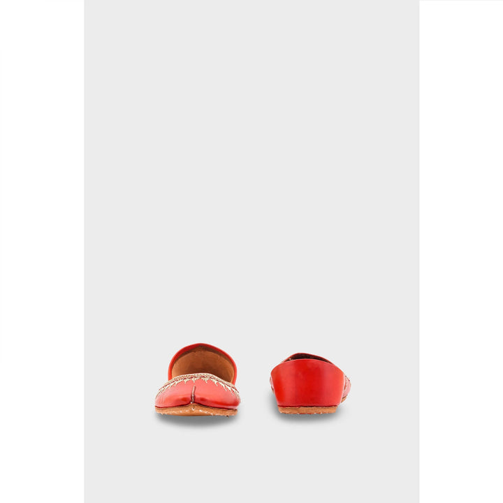 Red Leather Khussa EC8660