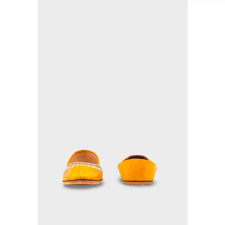 Yellow Leather Khussa EC8660