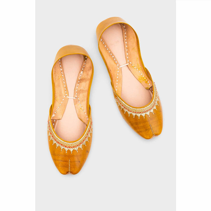 Mehndi Leather Khussa EC8660