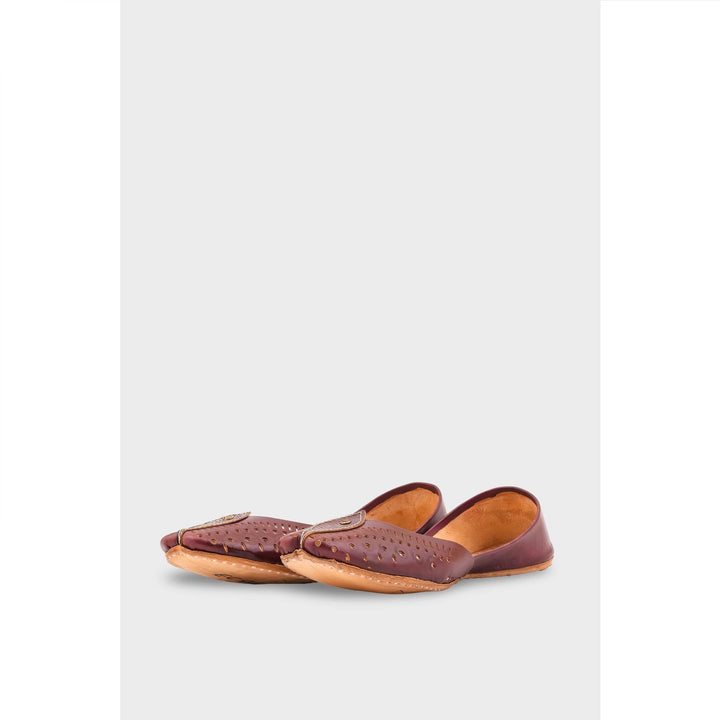 Red Leather Khussa EC8666