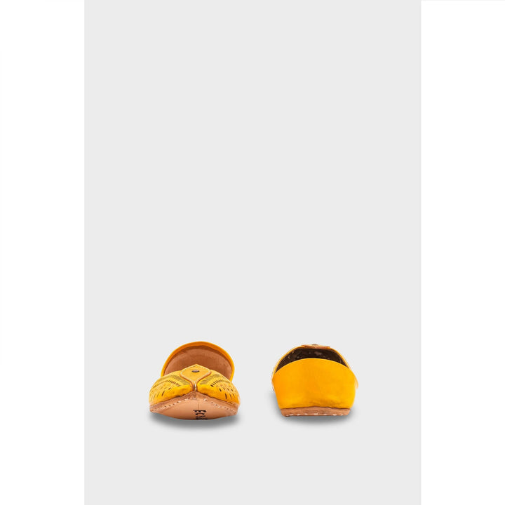 Yellow Leather Khussa EC8666