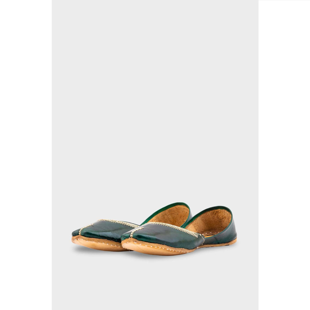 Green Ethnic Khussa EC8667