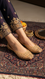 Fawn Leather Khussa For Women EC8762