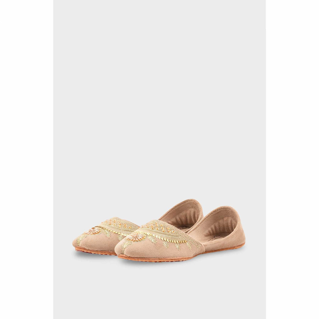 PISTAGREEN Leather Khussa For Women EC8765
