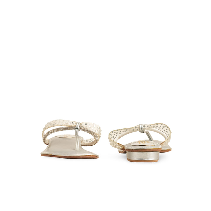 Silver Fancy Chappal FN0582