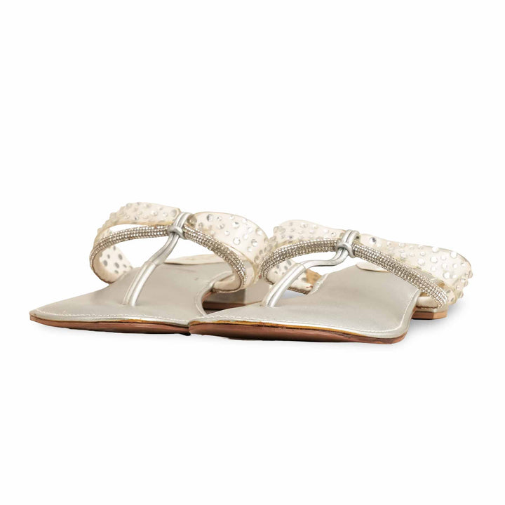 Silver Fancy Chappal FN0582
