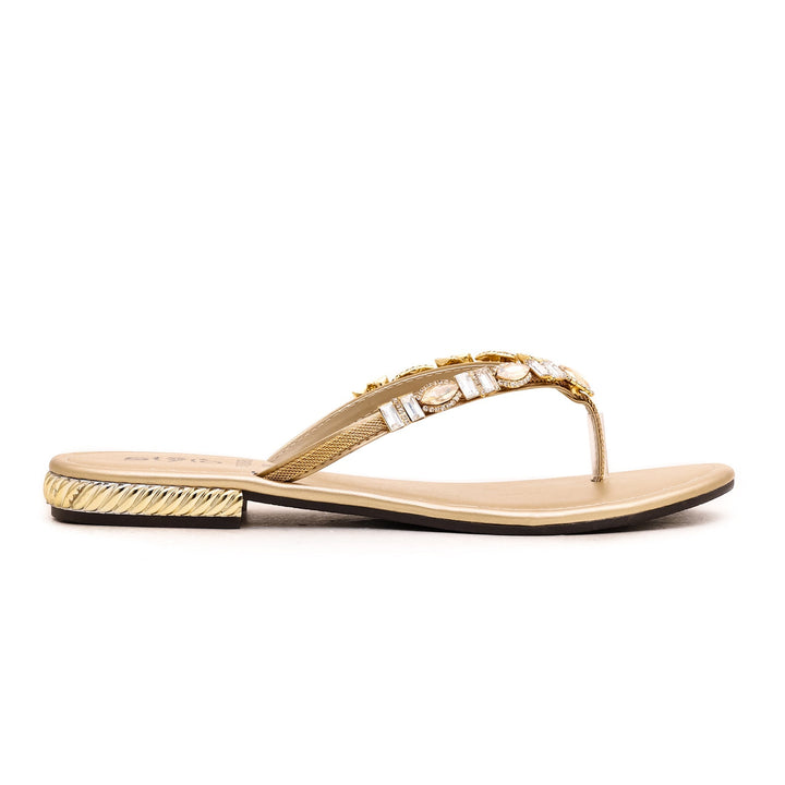 Golden Fancy Chappal FN0695
