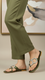 Olive Fancy Chappal FN0775