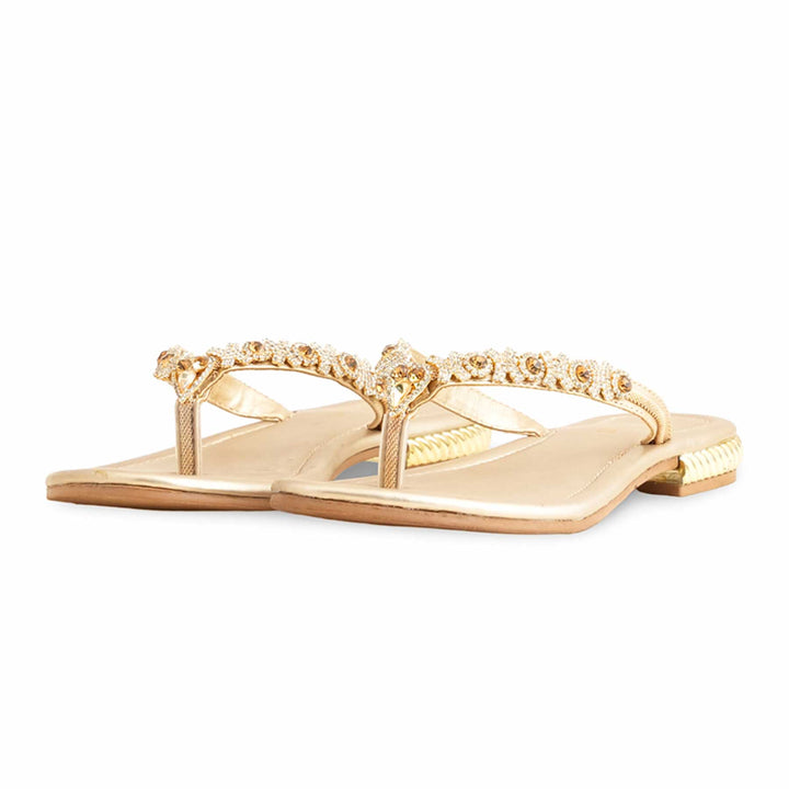 Golden Fancy Chappal FN0778