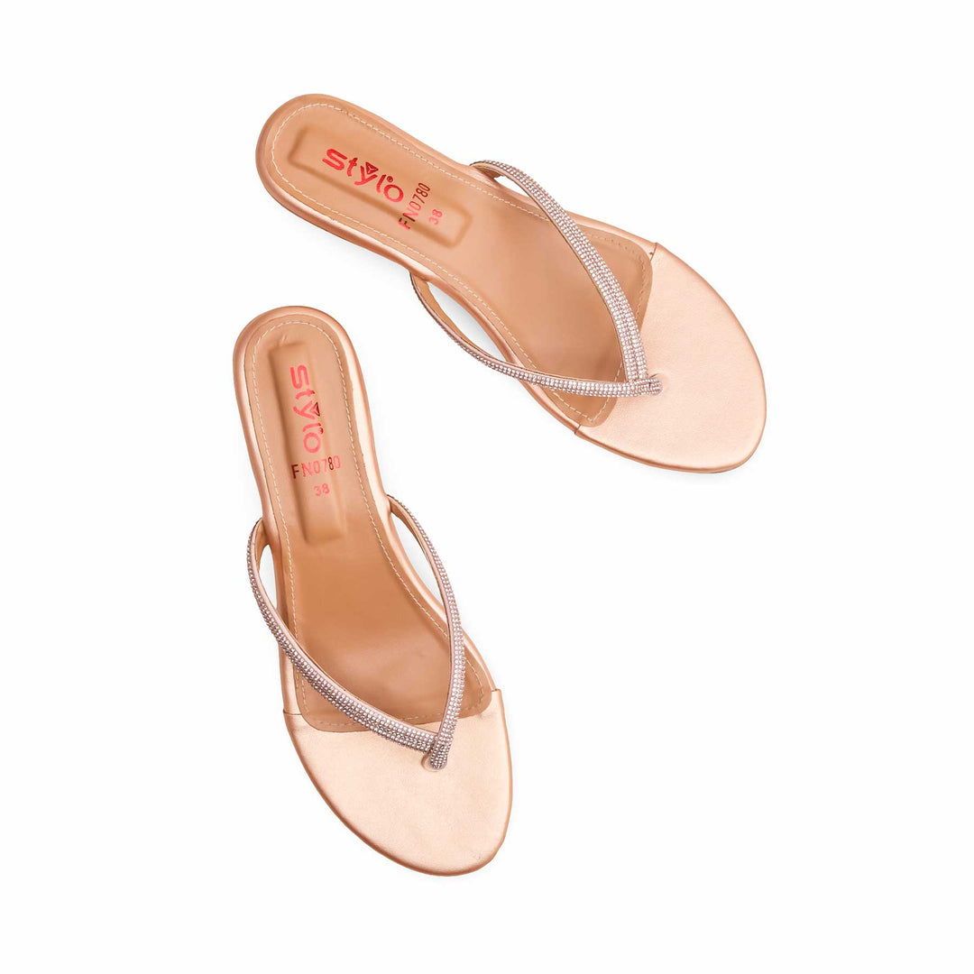 Peach Fancy Chappal FN0780