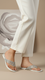 Silver Fancy Chappal FN0786