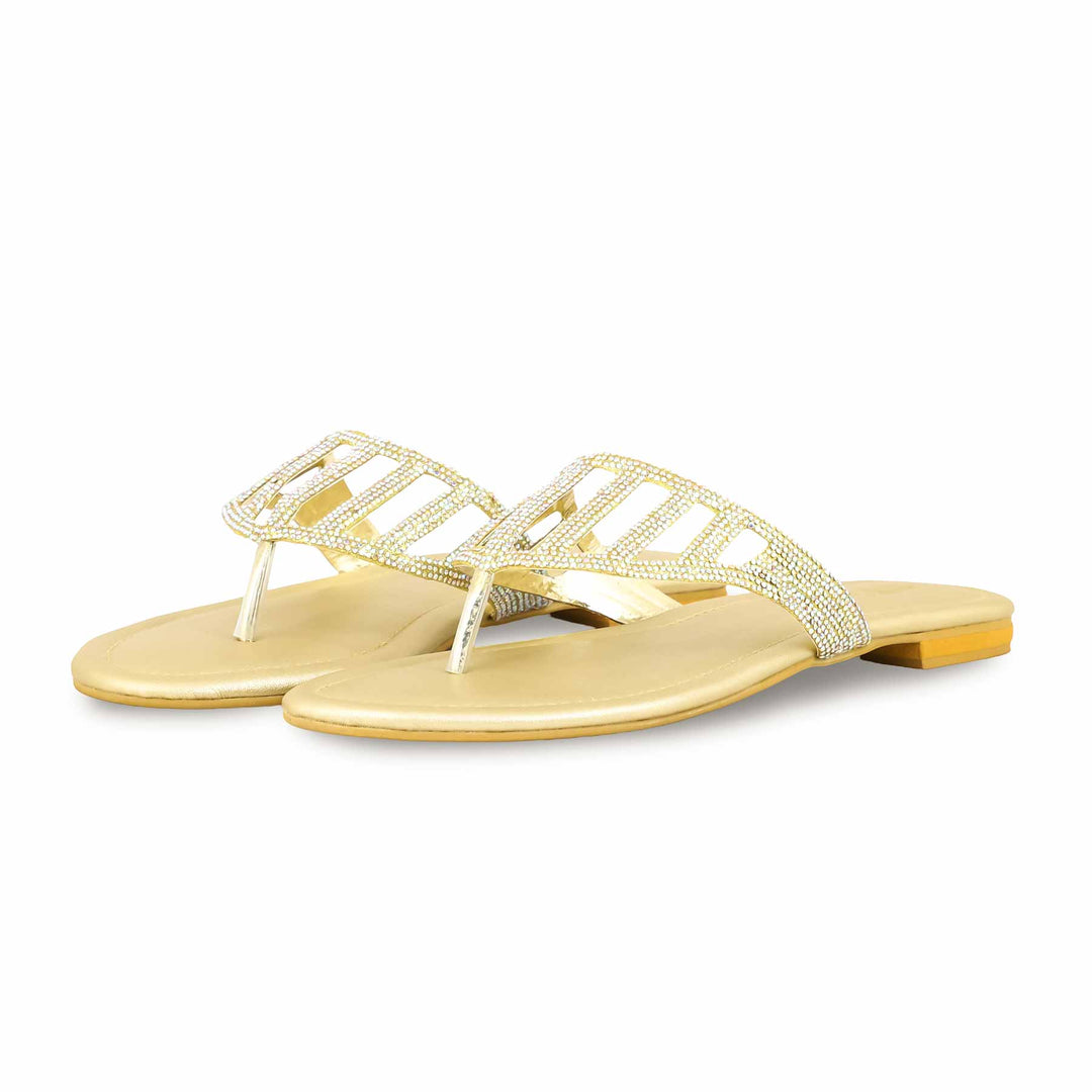 Golden Fancy Chappal FN0786
