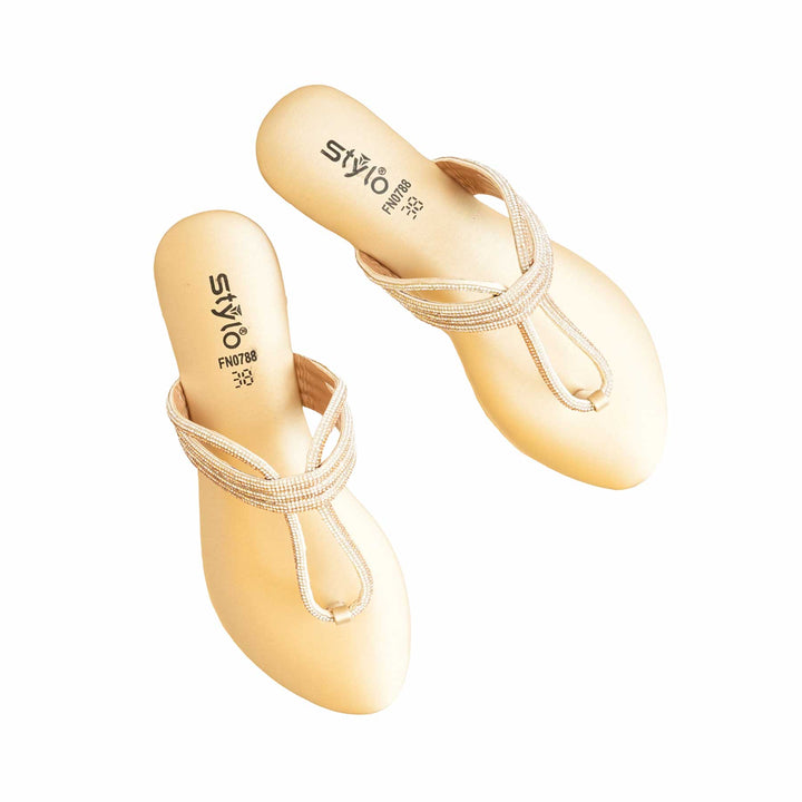 Golden Fancy Chappal FN0788