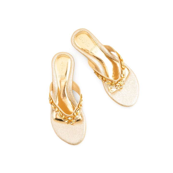 Golden Fancy Chappal FN0791