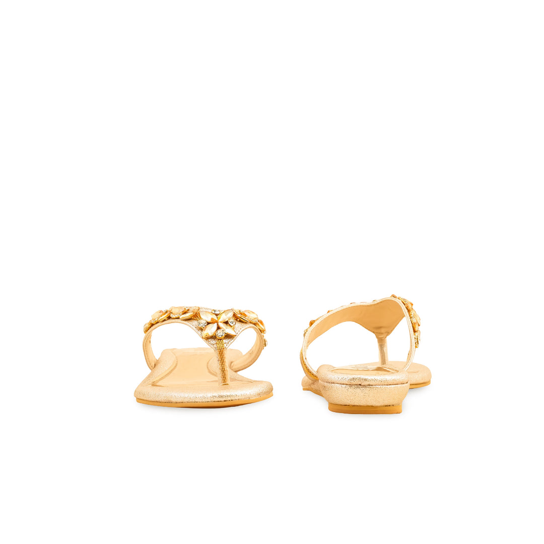 Golden Fancy Chappal FN0791