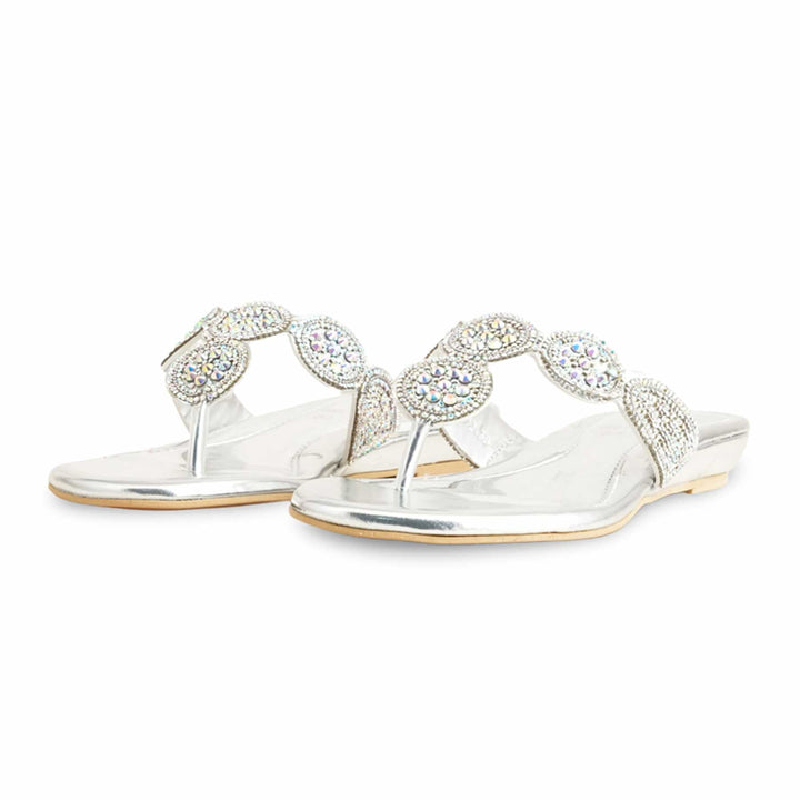 Silver Fancy Chappal FN0792