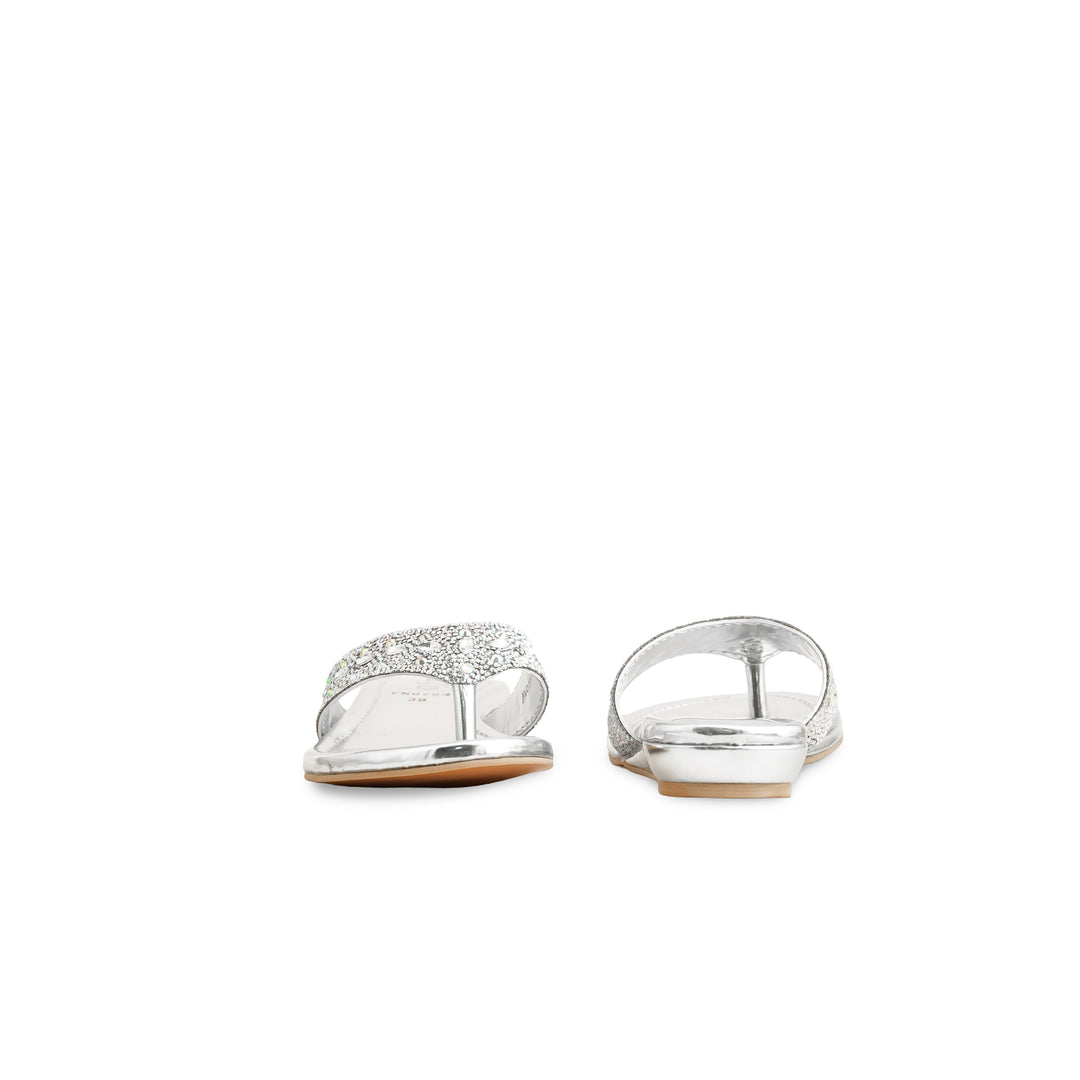 Silver Fancy Chappal FN0794