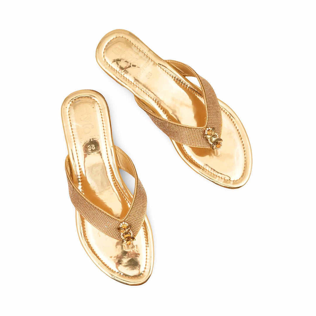 Golden Fancy Chappal FN0799