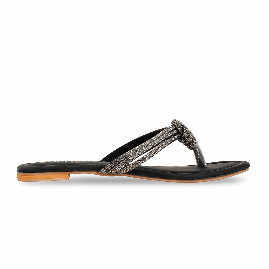 Black Fancy Chappal FN0808