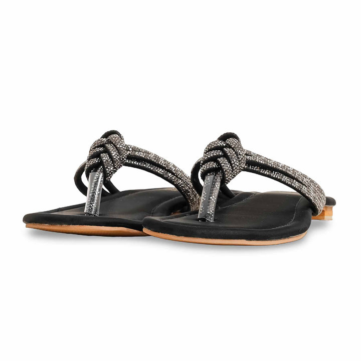 Black Fancy Chappal FN0808