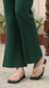 Green Fancy Chappal For Women FN0814