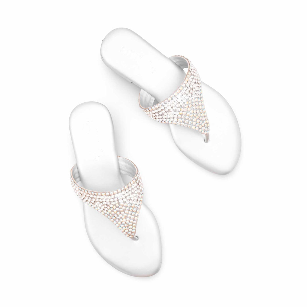 Silver Fancy Women Chappal FN0828