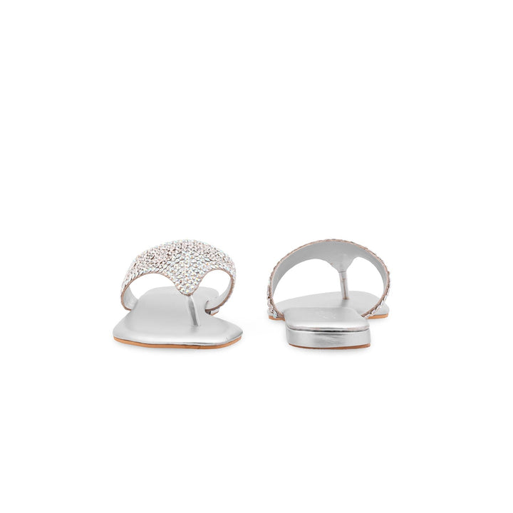 Silver Fancy Women Chappal FN0828