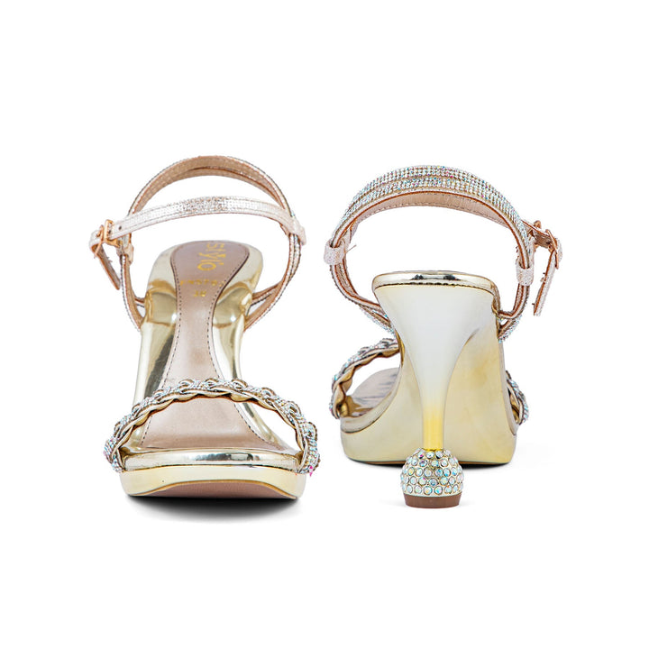 Golden Fancy Bridal Sandal FN5782