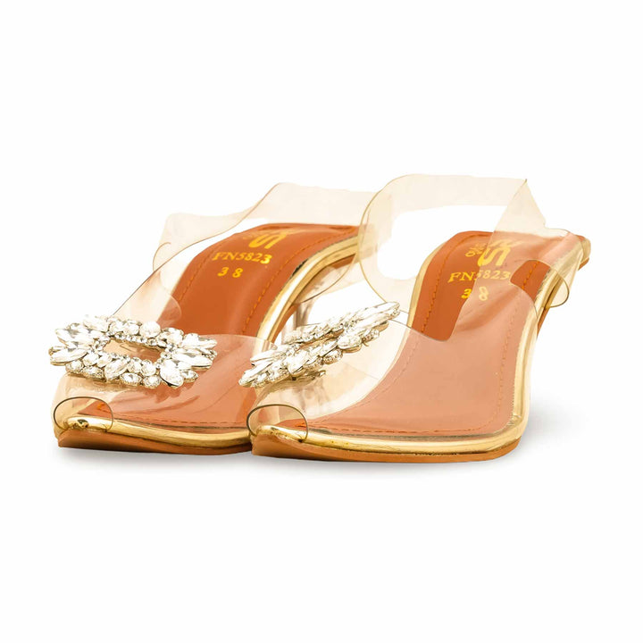 Golden Fancy Bridal Sandal FN5823