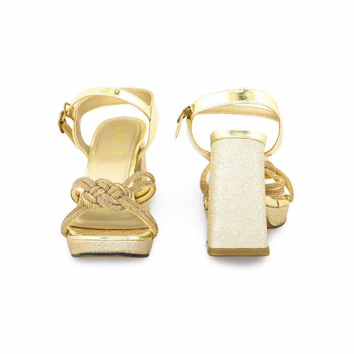 Golden Fancy Bridal Sandal FN5884