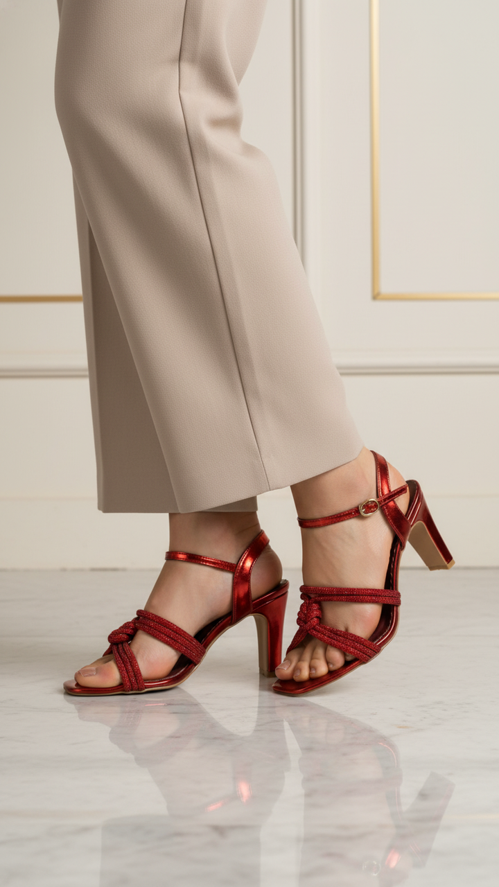 Red Fancy Sandal FN5901