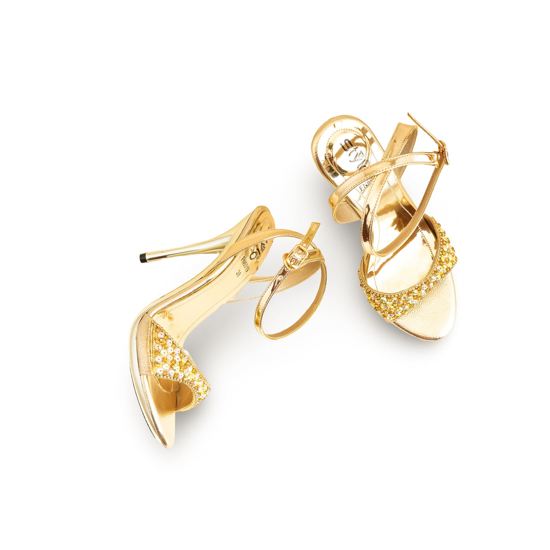 Golden Fancy Bridal Sandal FN6019