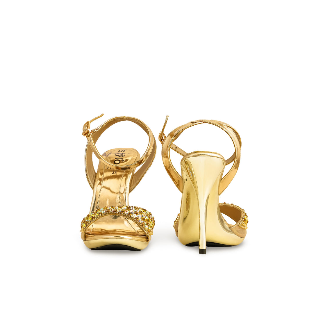 Golden Fancy Bridal Sandal FN6019