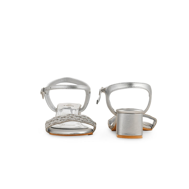 Silver Fancy Sandal FN6028