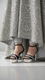 Black Fancy Bridal Sandal FN6040
