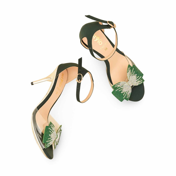 Green Fancy Women Bridal Sandal FN6043