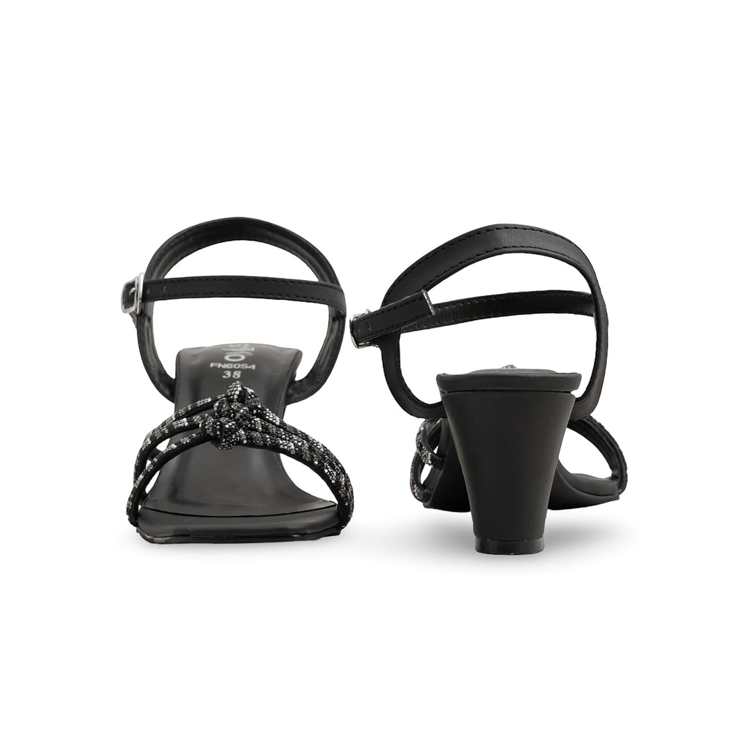 Black Fancy Sandal FN6054