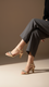 Golden Fancy Sandal For Women FN6070