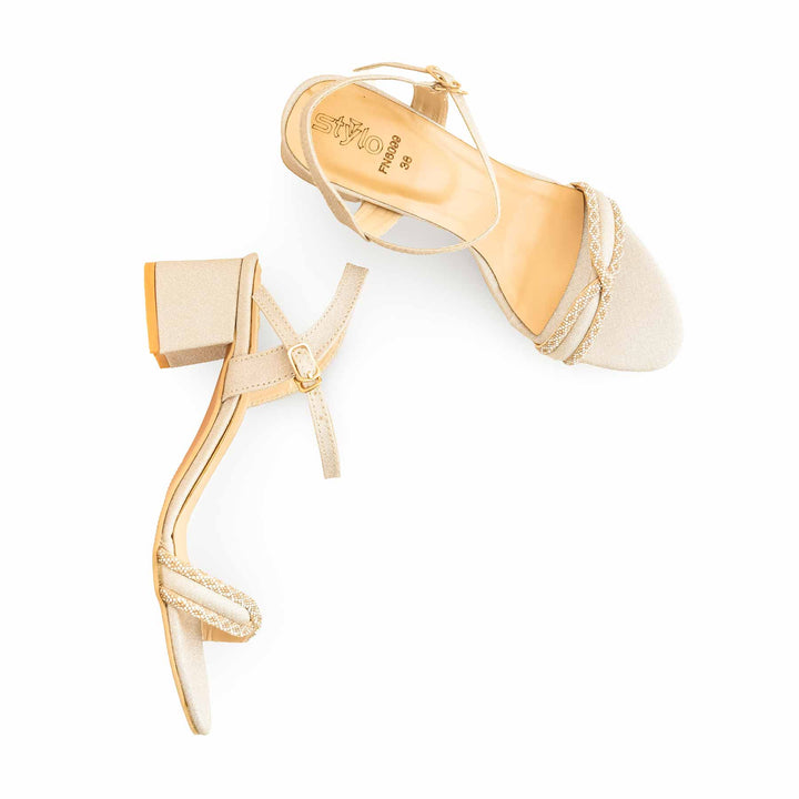 Golden Fancy Sandal FN6099