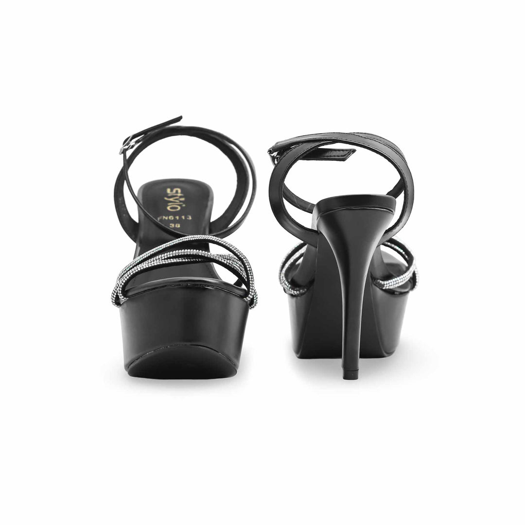 Black Fancy Bridal Sandal for women FN6113