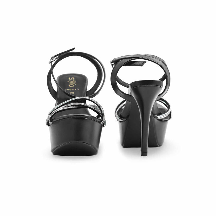 Black Fancy Bridal Sandal for women FN6113