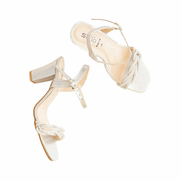 Silver Fancy Sandal FN6114