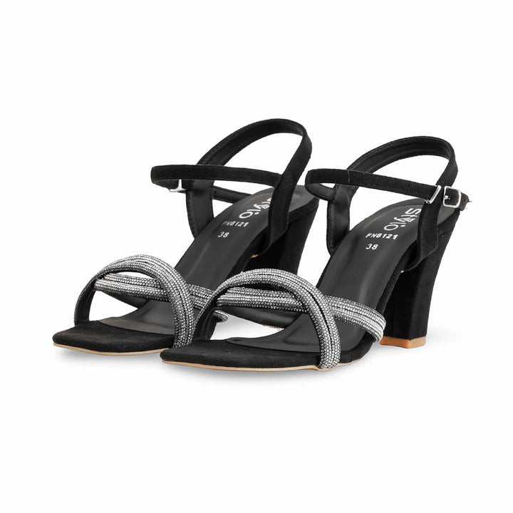 Black Fancy Women Sandal FN6121