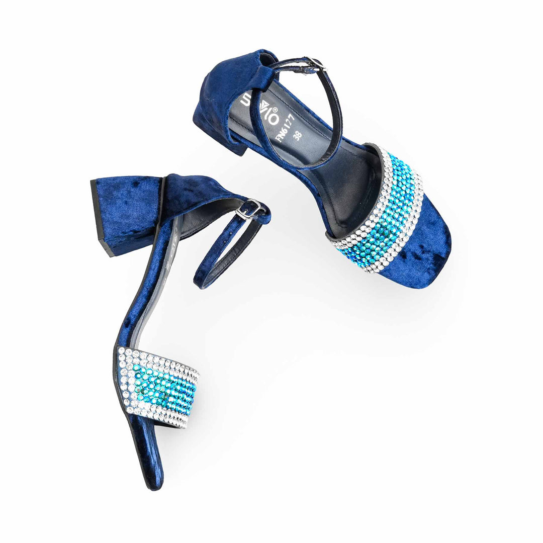 Navy Fancy Sandal For Ladies FN6127