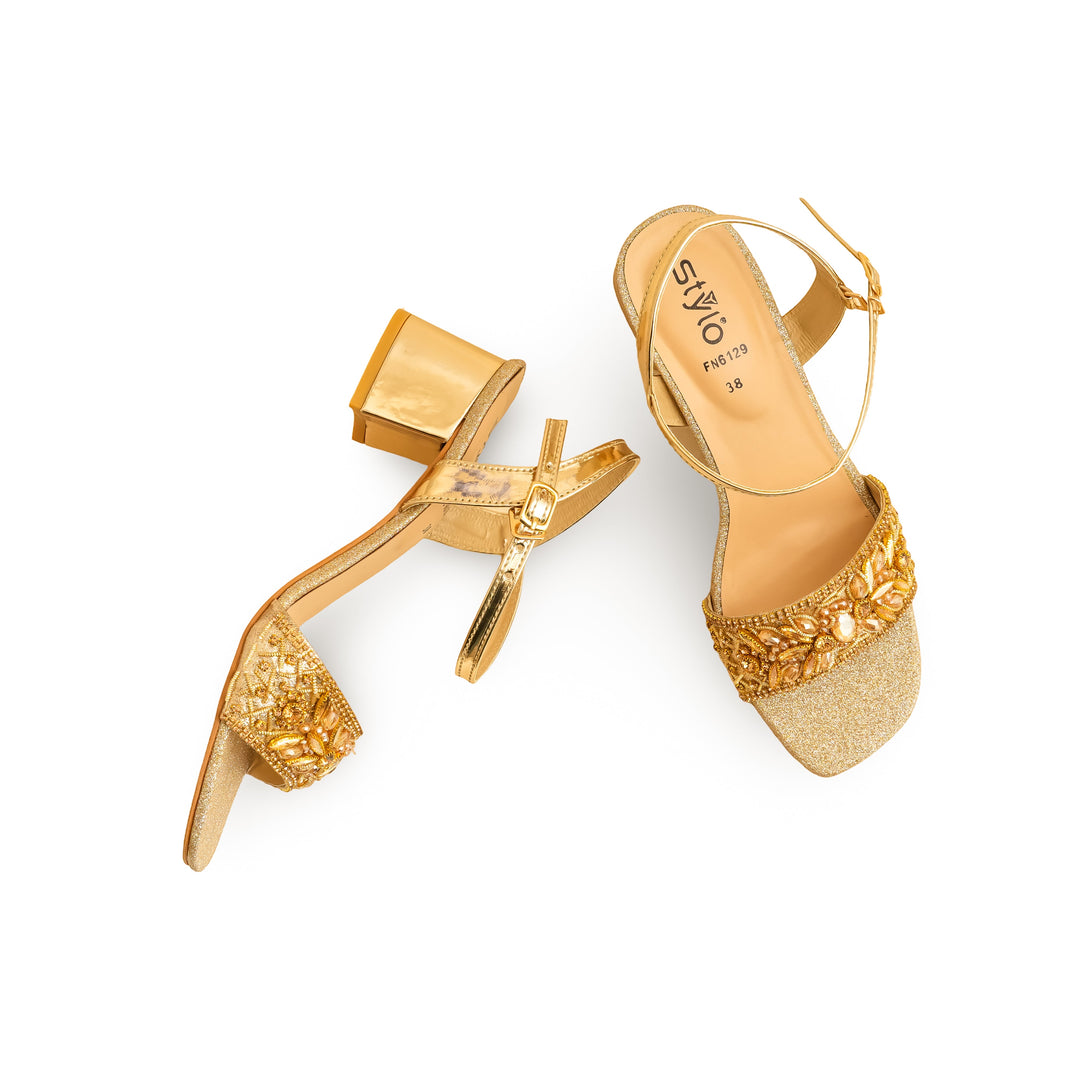 Golden Fancy Sandal FN6129