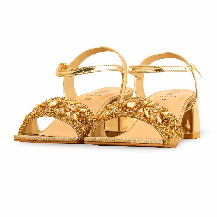 Golden Fancy Sandal FN6129
